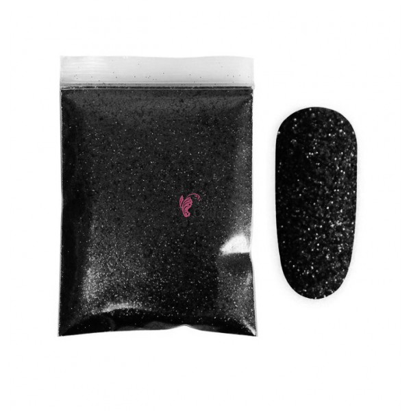 Decor pentru unghii NADP020DD 10g sclipici glitter Black Noir